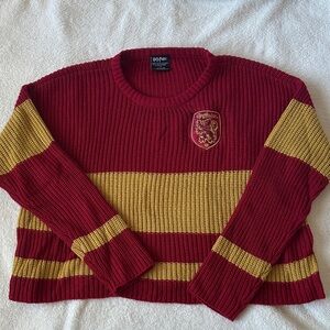 Harry Potter Gryffindor Quidditch Crochet Sweater | Sweatshirt